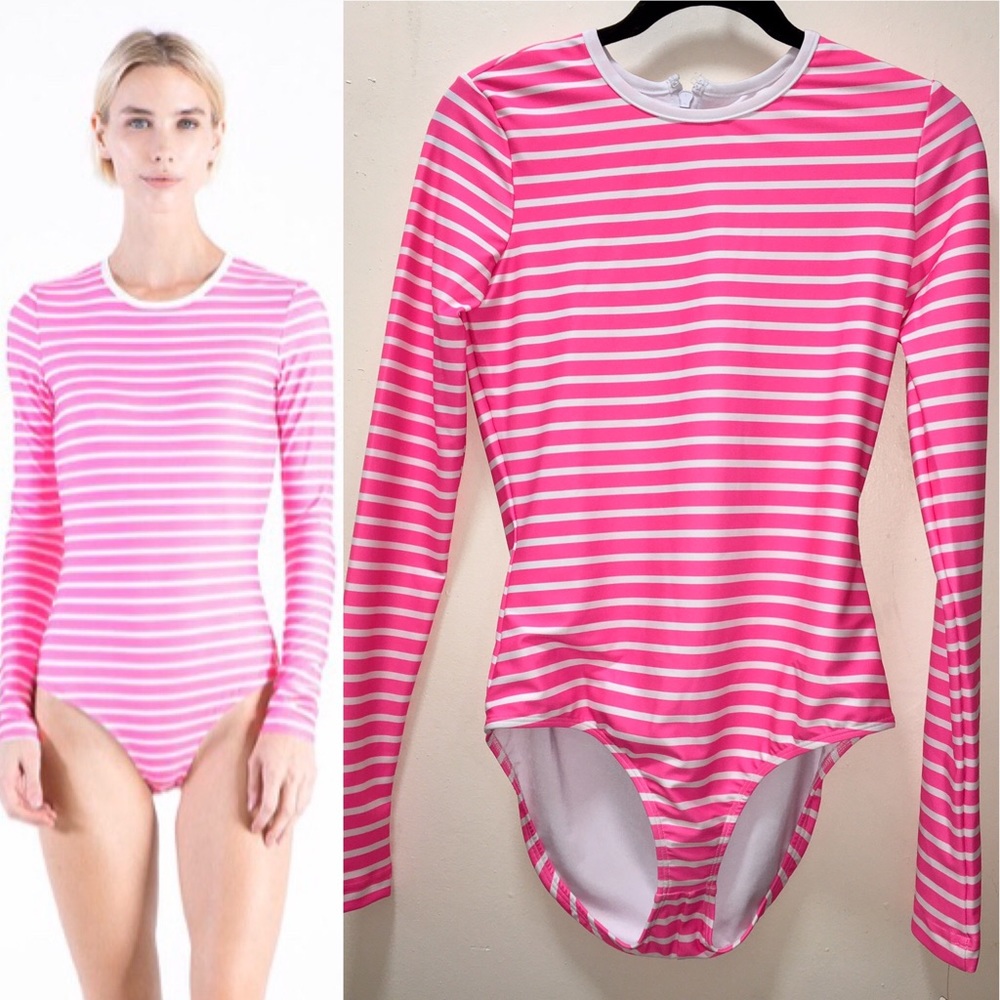 Cover swim striped one piece swimsuit